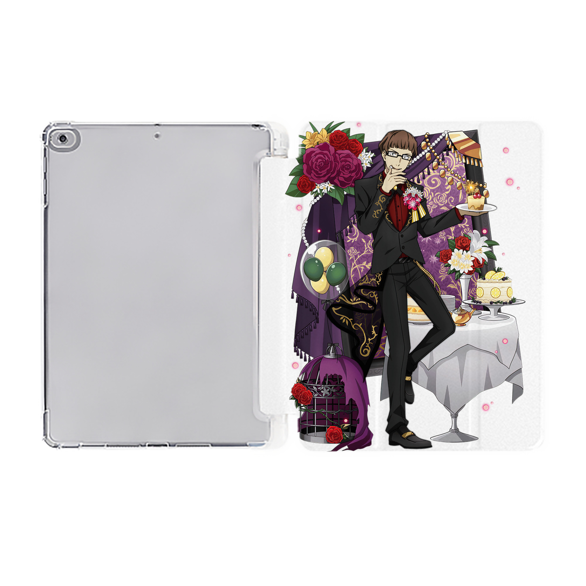 （画像用） 文豪ストレイドッグス Bungo Stray Dogs IPad ケース ペン収納付き 三つ折りスタンド PUレザー×シリコン 対応機種9.5/10.5/10.9インチ